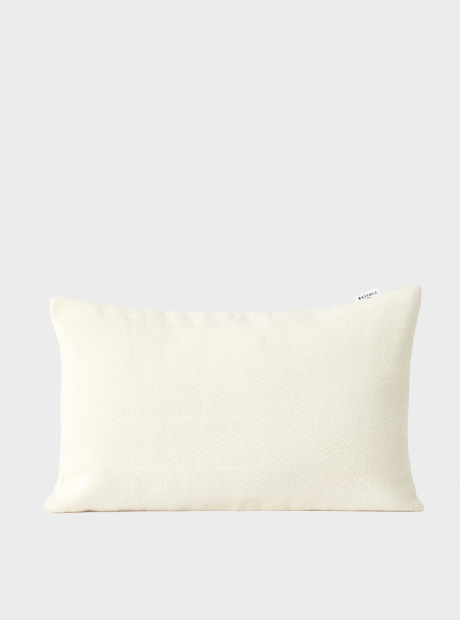 Funda de Cojín de Lino Asher Blanco Roto 30x50 cm