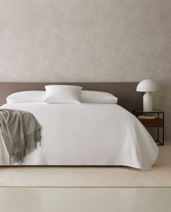 Bedspread Praga White