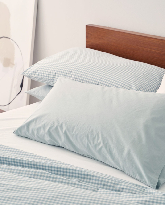Fundas de Almohada Cotton Agua