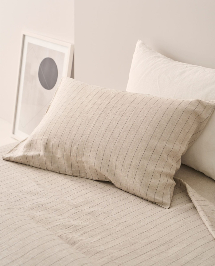 Fundas de Almohada Mill Beige
