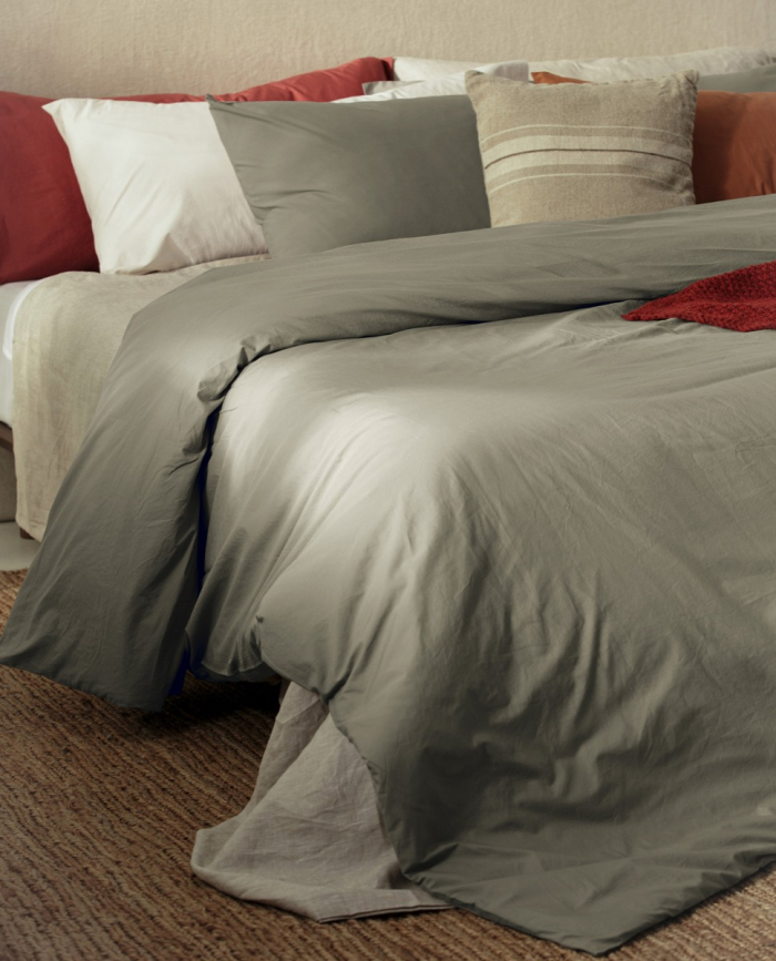 Housse de Couette Garment Washed Florencia Vert