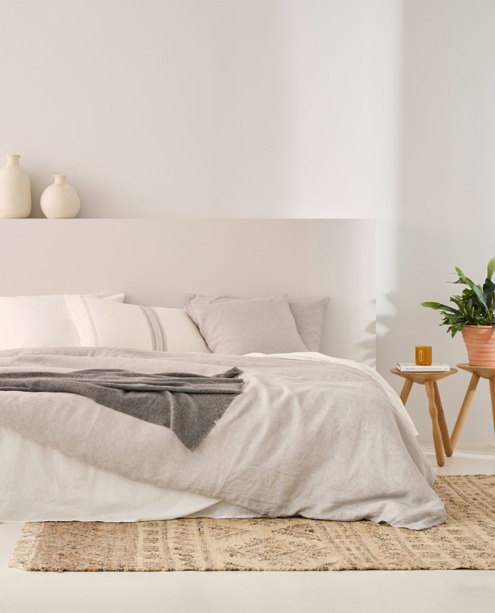 Duvet Cover Linen Grey