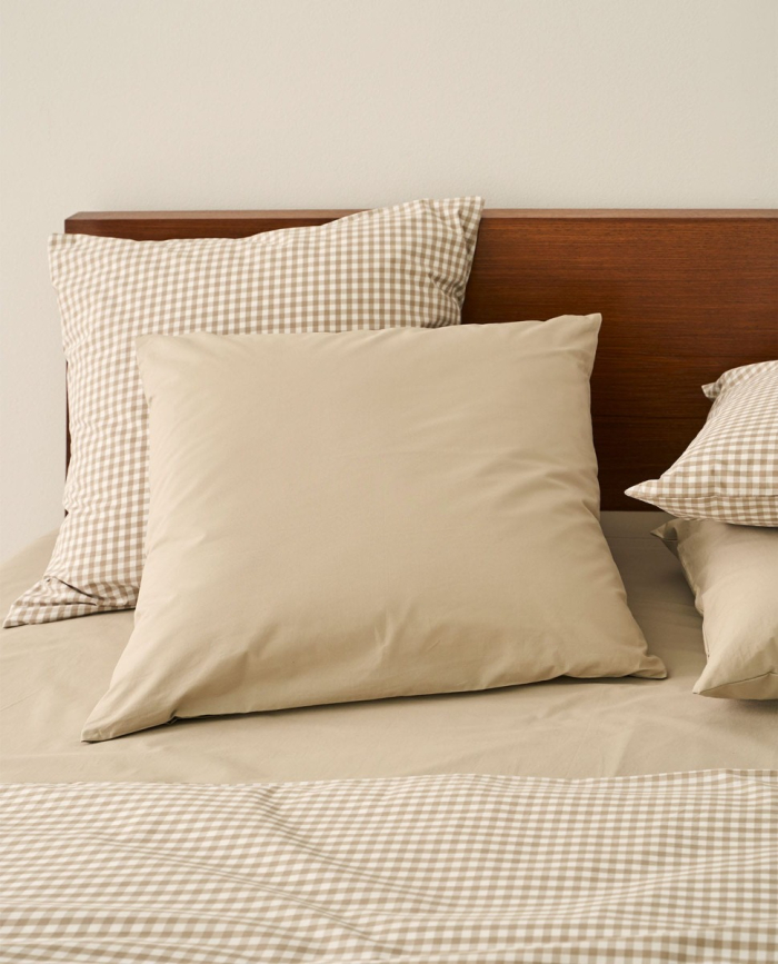 Cushion Covers Cotton Beige (Pack 2 units)