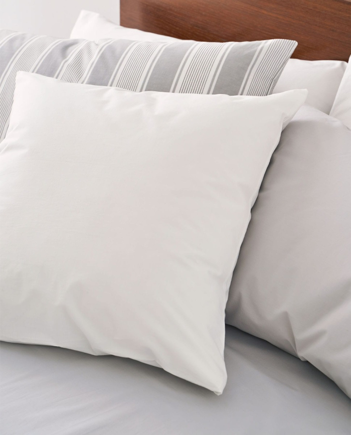 Cushion Covers Cotton White (Pack 2 units)