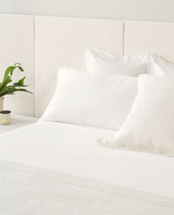 Taies d' Oreiller Paisley Blanc (Set de 2)