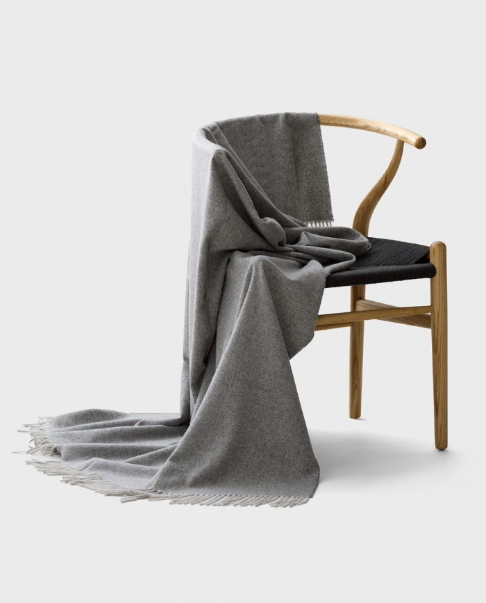 Plaid Mont Blanc Gris