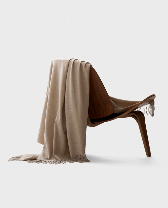 Manta de Cashemere St.Moritz Beige