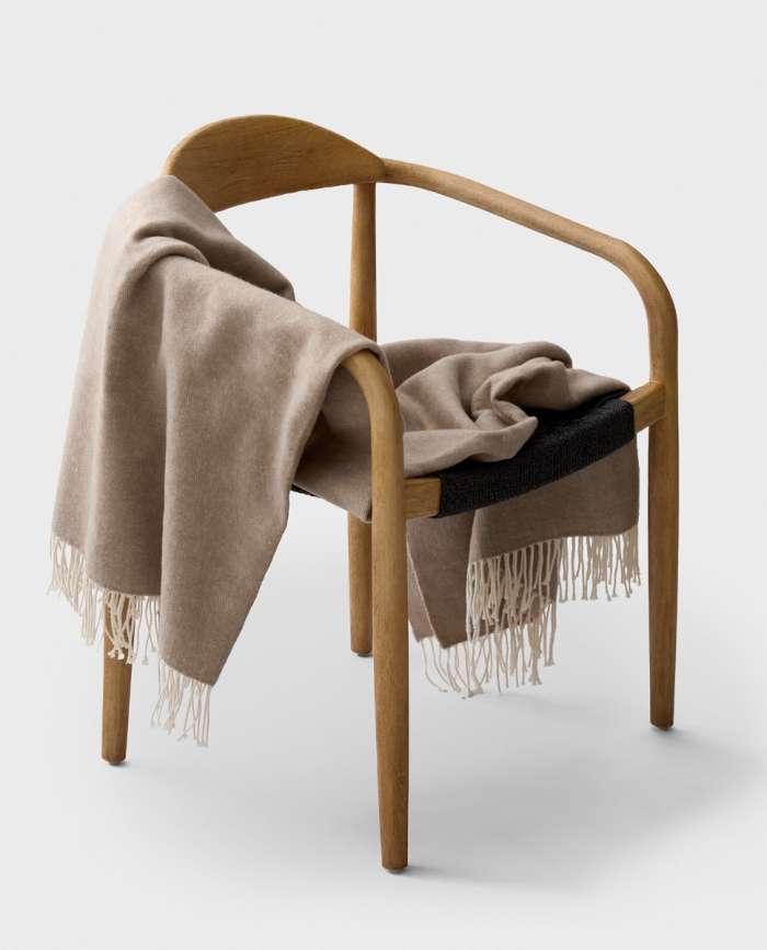 Manta de Algodón Zermatt Beige