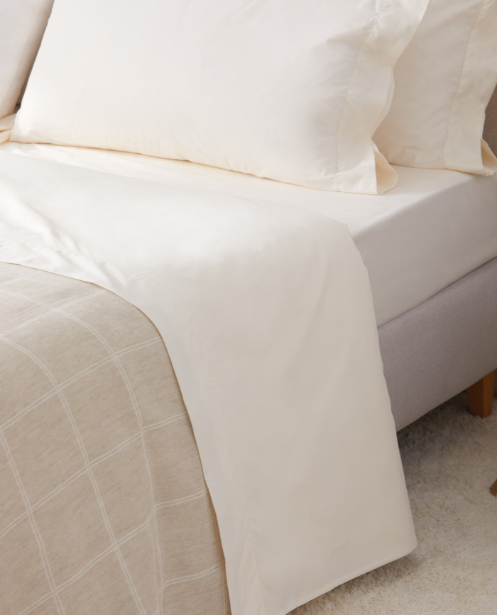 Drap Plat Sabina Ivoire