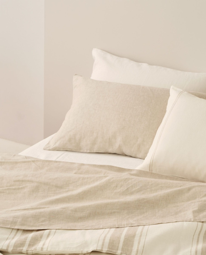 Flat Sheet Linen Beige