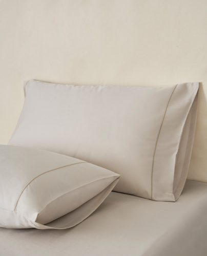 Taies d' Oreiller New York Beige