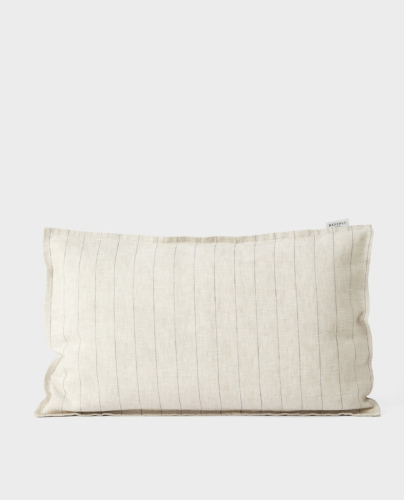 Funda de Cojín de Lino Gilles Beige 30x50 cm