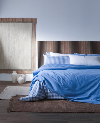 Housse de Couette Cotton Bleu