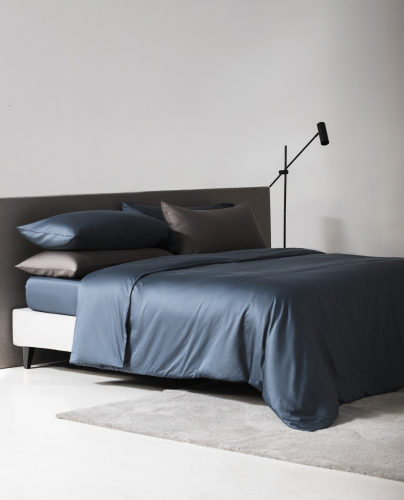 Housse de Couette Regnant Bleu Matte