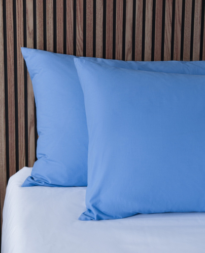 Taies d´Oreiller Cotton Bleu