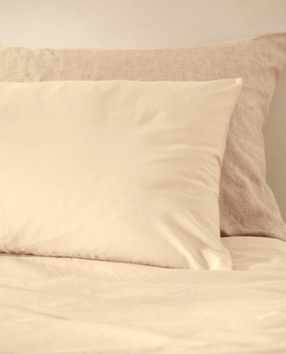 Pillow Case Sahara Beige Matt Washed Cotton