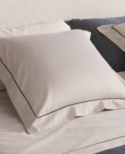 Taies d' Oreiller Regent Beige  (Set de 2)