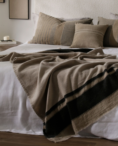 Linen and Wool Blanket Harper