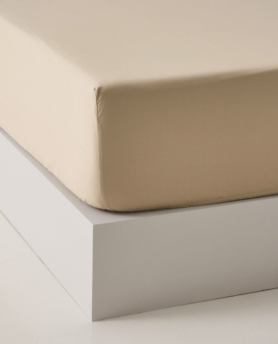 Drap Housse Cotton Beige
