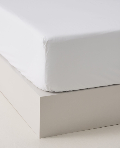 Fitted Sheet Cotton White