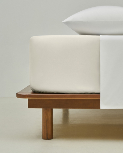 Fitted Sheet Percale 200 Off White