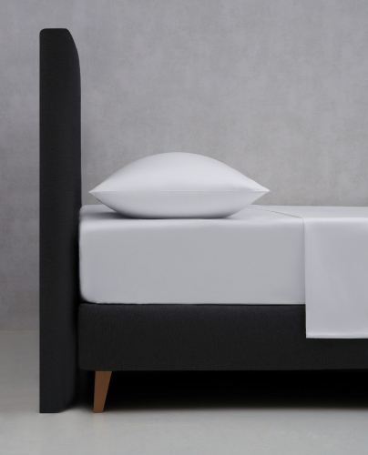 Fitted Sheet Satin 400 White