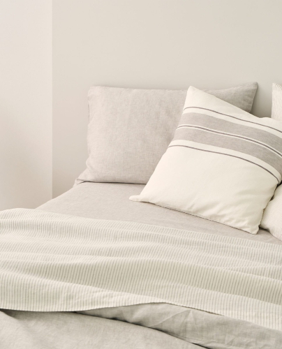 Drap plat Flax Gris