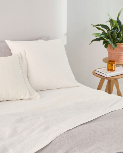 Sábana Encimera Linen Blanco